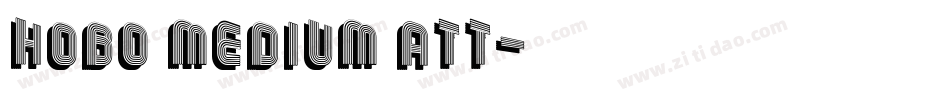 Hobo Medium ATT字体转换